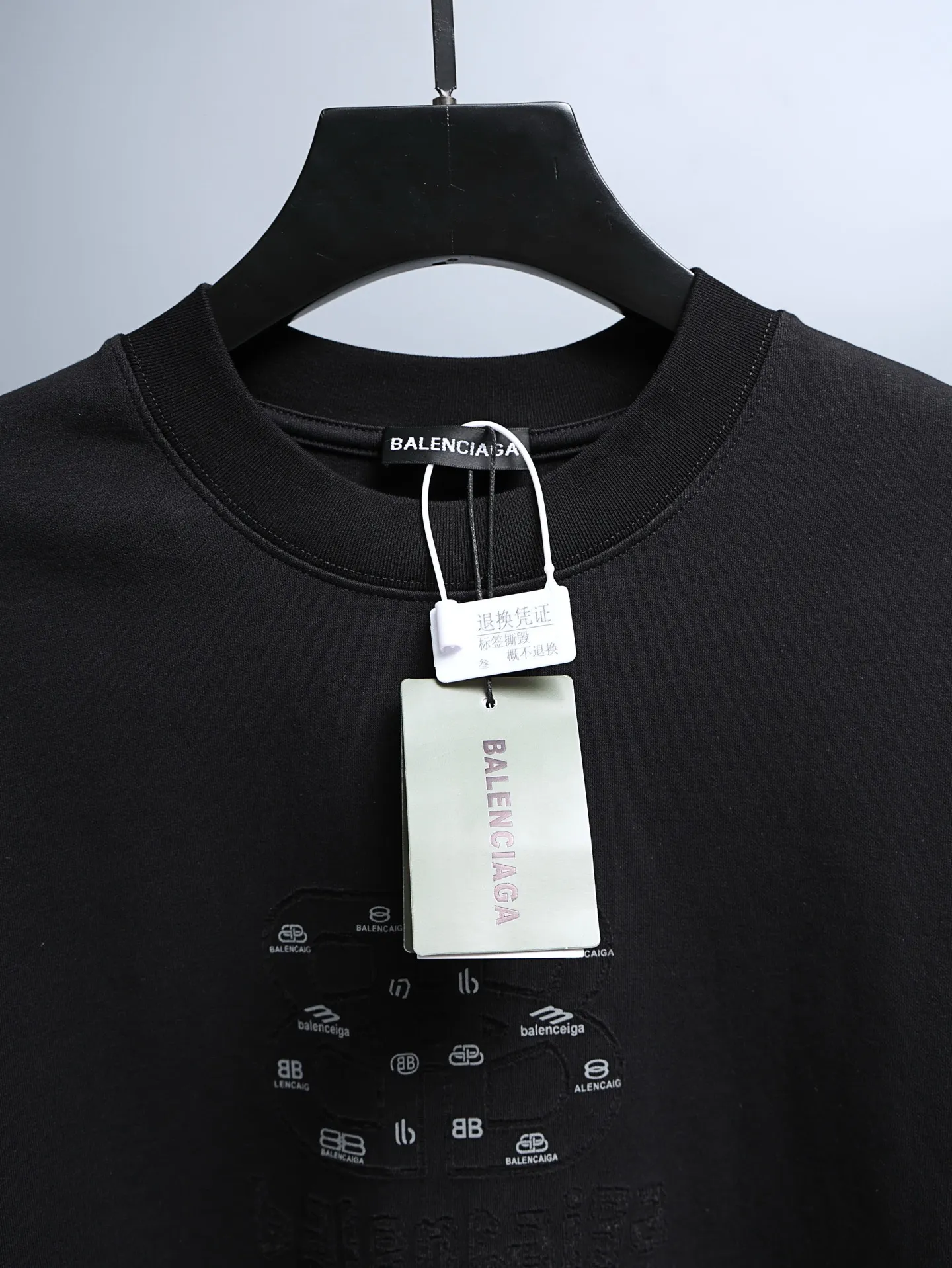 P90💰 Balenciaga* 2026 New Arrival T : 300g ： 🪡 🪡 :S M L XL XXL :Black
